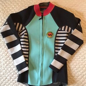 Billabong Wetsuit Zip Up Top (size 7/8)